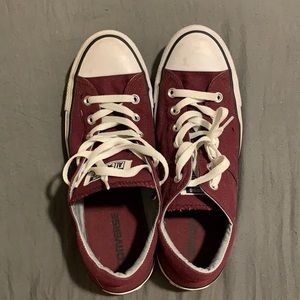 Maroon Converse All Star Size 10 Women’s